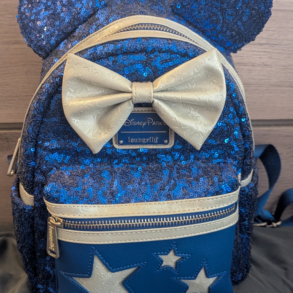 Loungefly Blue and Silver Backpack